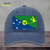 Christmas Island Flag Novelty License Plate Hat Unconstructed Cotton Navy