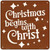 Christmas Begins with Christ Novelty Metal Square Sign6" Sign (MSQ)