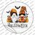 Happy Halloween Spooky Gnomes Novelty Circle Sticker Decal Large