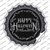 Happy Halloween Black Novelty Bottle Cap Sticker DecalSmall