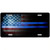 American Flag Police Novelty Metal License Plate