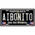 Aibonito Puerto Rico Black Novelty Metal License Plate