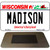 Madison Wisconsin State License Plate Tag Novelty Magnet M-10612 3.5" x 2"