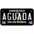 Aguada Puerto Rico Black Novelty Metal License Plate