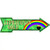 Leprechaun Gold Novelty Metal Arrow Sign