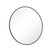 Round 30-inch Circular Bathroom Wall Mirror with Black Frame