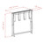Solid Wood Folding Luggage Rack in Dark Brown Finish with Black Nylon Straps