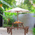 Solid Cedar Wood Outdoor Picnic Table with 3 Benches Patio Garden Dining Set