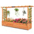 Solid Fir Wood Rectangle Raised Garden Bed with Side Trellis
