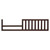 SF Home Solid Wood Toddler Bed Rail in Espresso Finish - Crib Sold Separately
