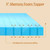 Twin size 3-inch Thick High Density Memory Foam Mattress Topper