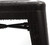 Set of 4 - 24-in. Indoor/Outdoor Backless Stacking Black Metal Barstools
