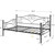 Twin size Classic Heavy Duty Steel Daybed Frame in Black Metal Finish
