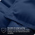 Twin/Twin XL size Super Soft Down Alternative Comforter Set in Navy Blue