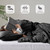 Twin/Twin XL Pre-Washed Pleated Microfiber Comforter Set in Black