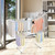 White 2 Level Foldable Clothes Drying Rack Adjustable Height