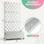White Metal Outdoor Raised Garden Bed Planter Box with Trellis on Wheels