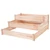 Solid Wood 4 Ft x 4 Ft Raised Garden Bed Planter 3-Tier