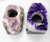 4 -7" Amethyst tealight holder
