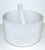 8" Off White Crystal Singing Bowl