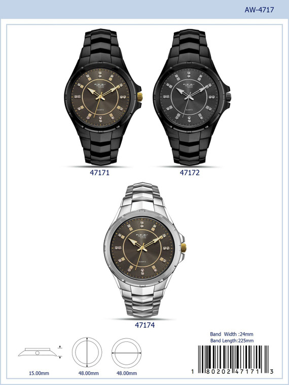 48MM Milano Expressions Metal Band Watch - 4717