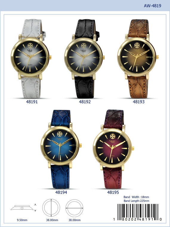 4819 - Vegan Leather Band Watch