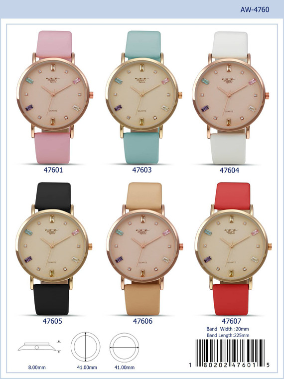 4760 - Vegan Leather Band Watch