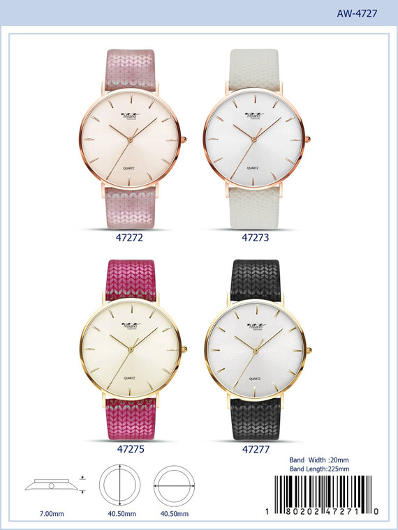 4727 - Vegan Leather Band Watch