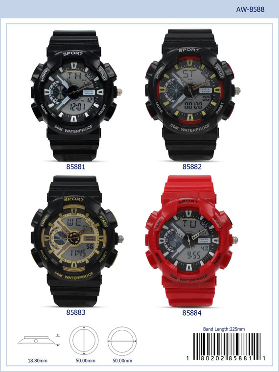 8588 - Analog-Digital Watch