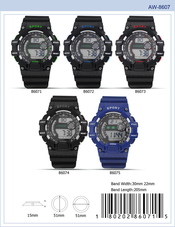 8607 - Digital Watch