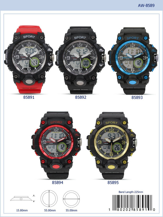 8589 - Analog-Digital Watch