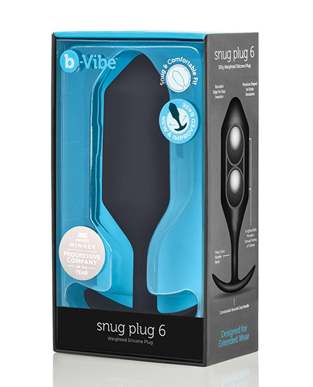 'b-vibe Weighted Snug Plug 7 - 600 G Black