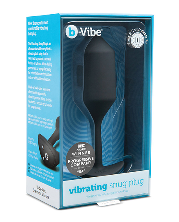 'b-vibe Vibrating Weighted Snug Plug Xl - 247 G Black