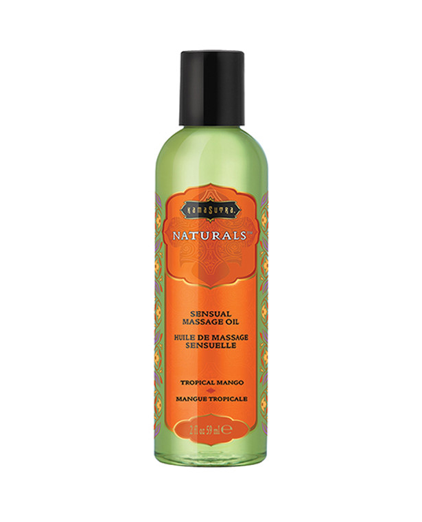 Kama Sutra Naturals Massage Oil - 2 Oz Tropical Mango