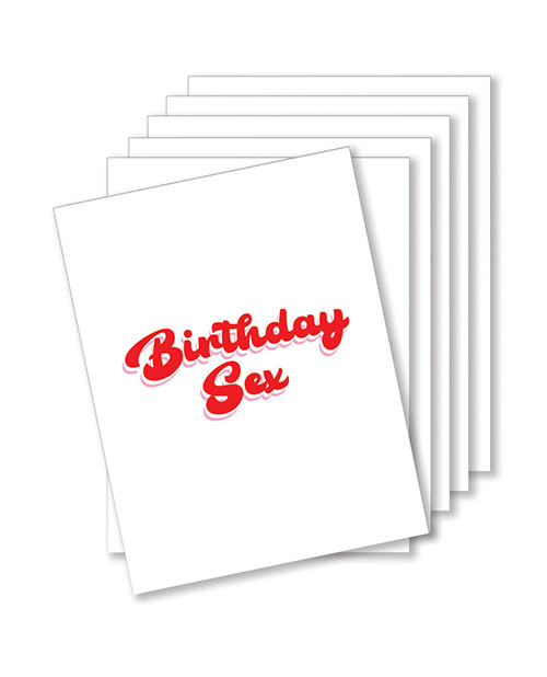 'birthday Sex Naughty Greeting Card - Pack Of 6