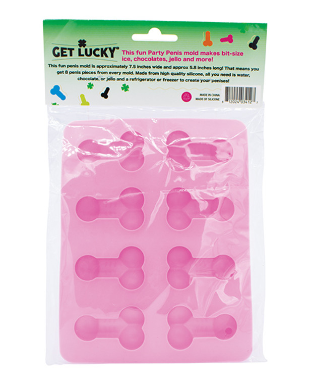 Get Lucky Penis Party Chocolate / Ice Tray - Pink