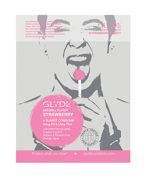 'glyde Slim Strawberry - Pack Of 4