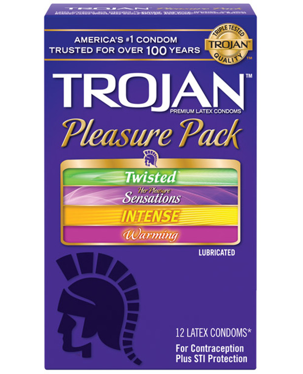 'trojan Pleasure Condoms - Asst. Box Of 12