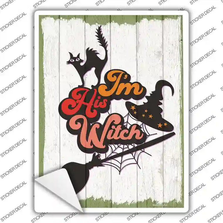 Im His Witch Halloween Novelty Rectangle Sticker Decal Large