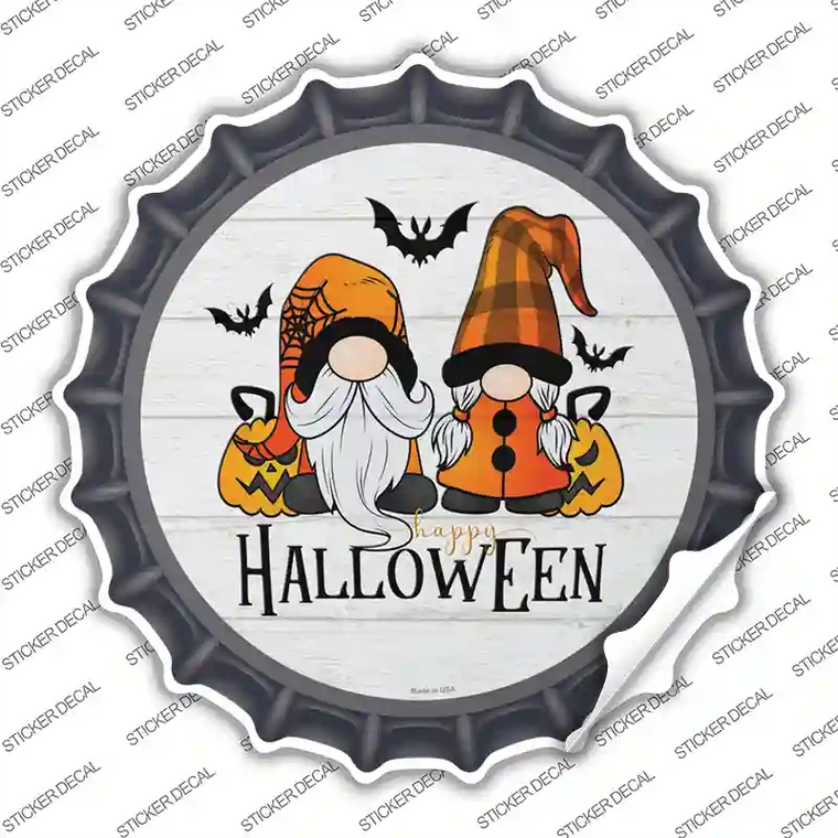 Happy Halloween Spooky Gnomes Novelty Bottle Cap Sticker DecalLarge