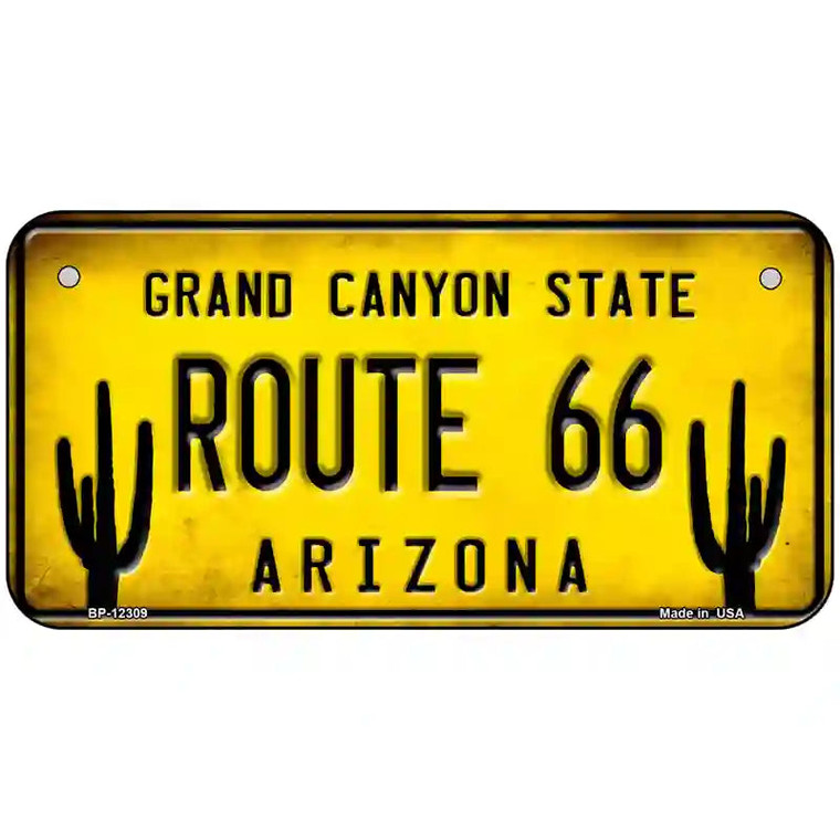 Arizona Route 66 Novelty Metal License Plate