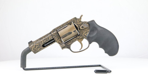 Custom engraved Taurus Defender 605 3" .357 with Fragout scrollwork, view 2 of 5