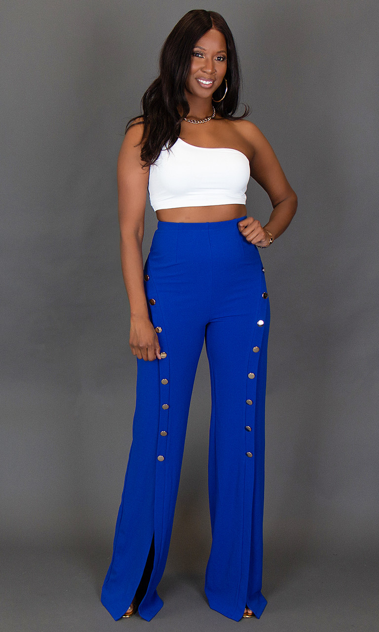Monica Pants - Blue S 37"