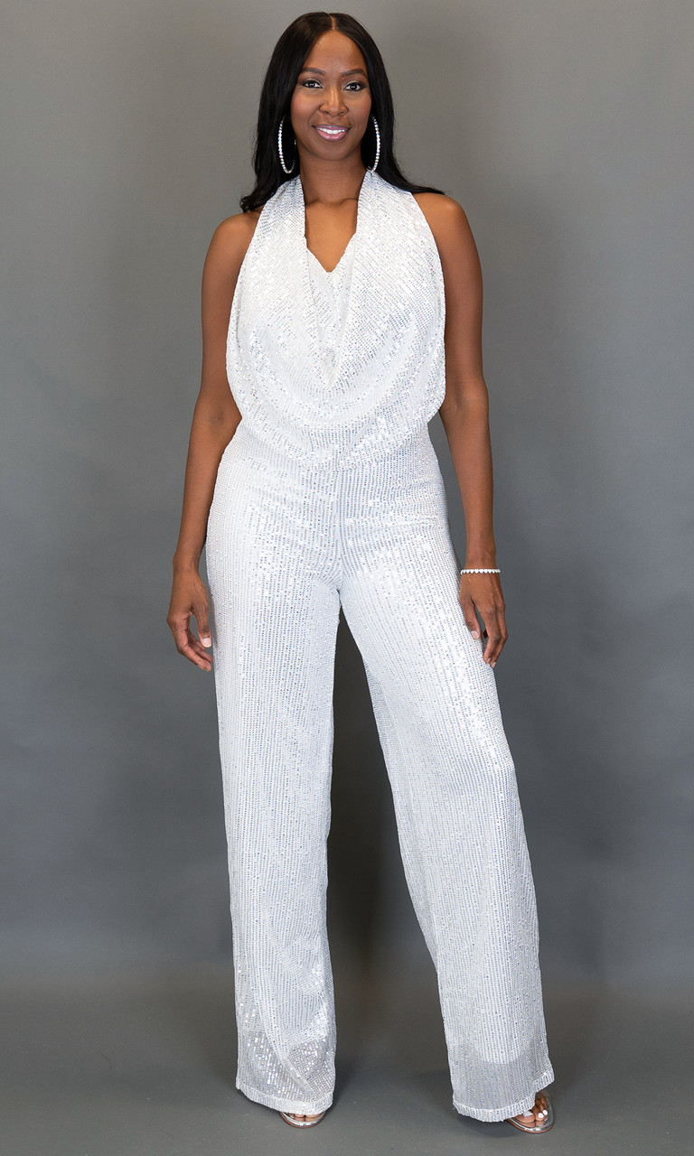Womens Jumpsuits Plus Size Glitter Jumpsuit Hillary Sequin
