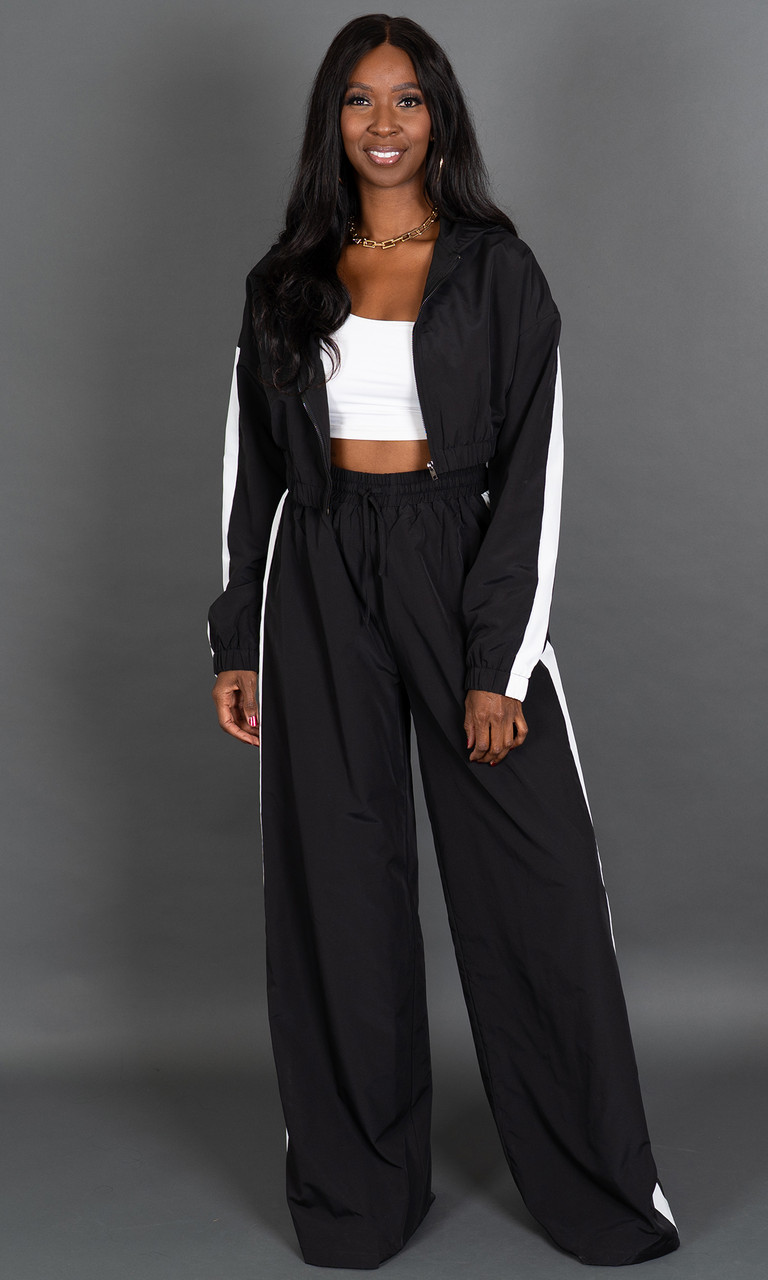 Black & White Tracksuit for Tall Women | Prissy Duck
