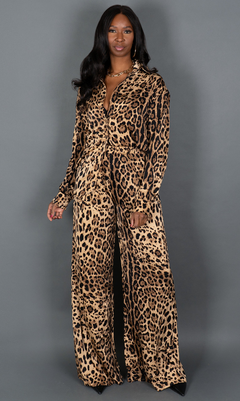 その他 L GEAR SOLID Trading Card 49 LEOPARD Leopard Print Pant Set for Tall Women | Prissy Duck