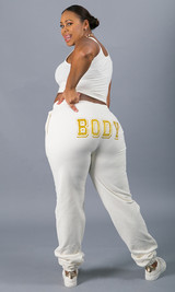 Body Sweatpants - White