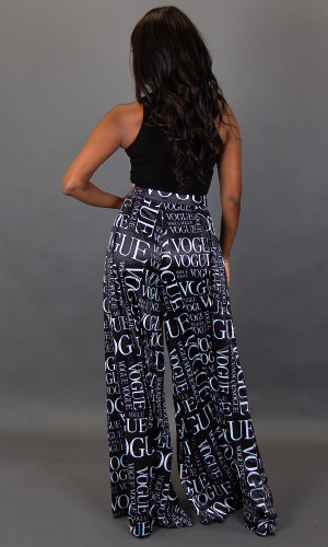  Go With the Flow Palazzo Pants - Black Vogue