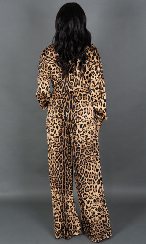 Animal Instinct Pant Set - Leopard