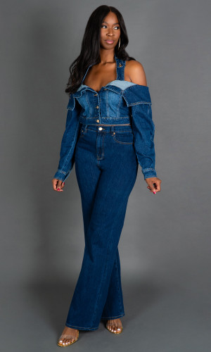 Sienna Denim Jacket - Dark Wash